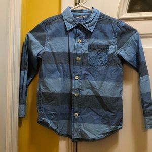 Little Boys Sz 5 Bold stripe button down shirt
